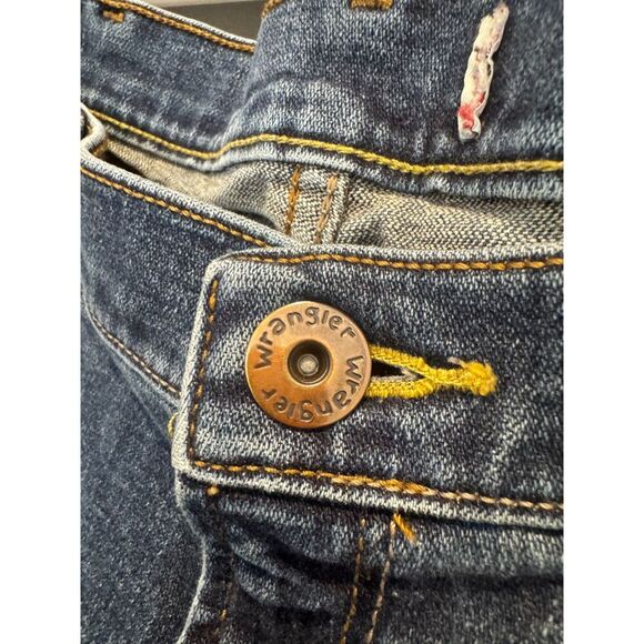 Wrangler Mens Dark Wash Straight Leg Jean - 38 x 30 - Picture 3 of 4